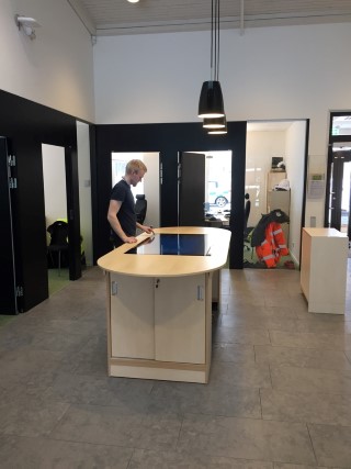 Planeringsbord till Vakins kontor i Umeå